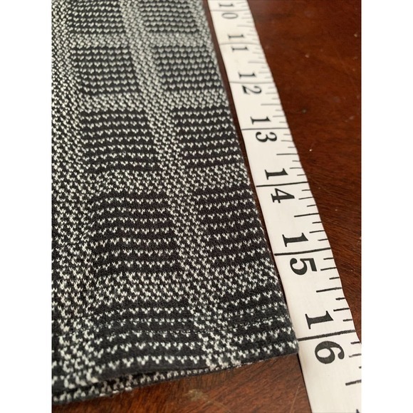 J Jill Wearever Collection Shift Dress Sz M 3/4 Sleeve Houndstooth Checkered - Picture 9 of 9